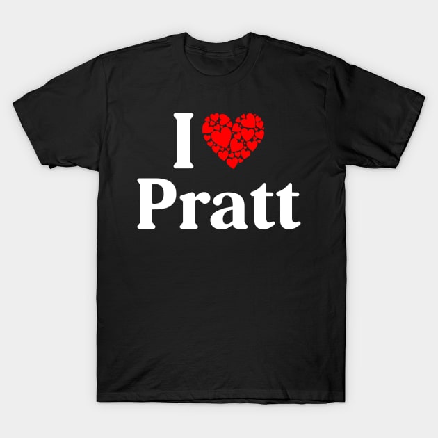 Pratt Heart - I Love Pratt T-Shirt by Red Dirt